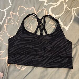 Lululemon Long Line Energy Bra. Le Tigre. Size 10.
